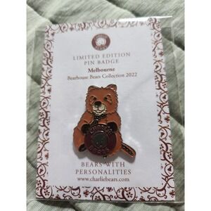 Charlie Bears Limited Edition 300 Pin Badge Melbourne 2022 NEW